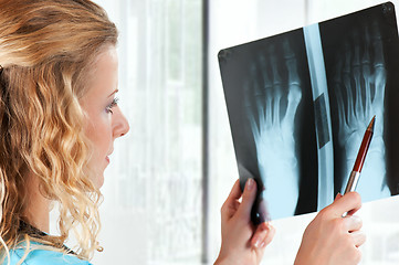 Image showing Doctor with x-ray