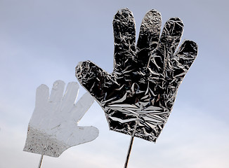 Image showing foil hands