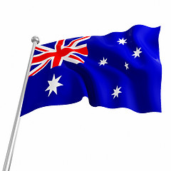 Image showing australia 3d flag