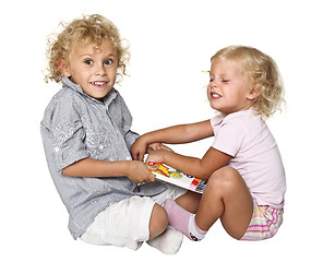 Image showing isolated blonde kids