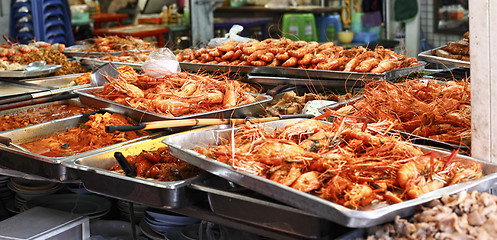 Image showing prawn in market