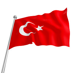 Image showing flag of turkey