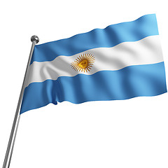 Image showing flag of argentina