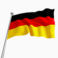 Image showing german flag 3d