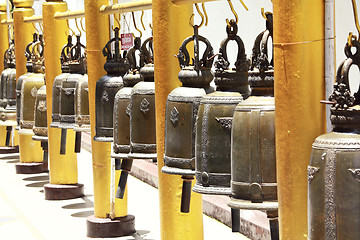 Image showing bells in thai temple