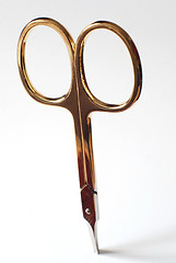 Image showing gold scissors