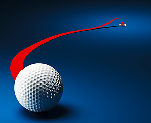 Image showing golf ball background