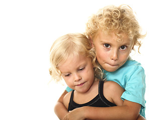 Image showing blonde kids