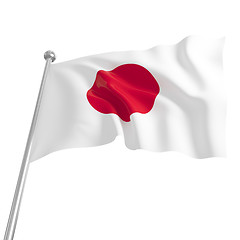 Image showing flag of japan