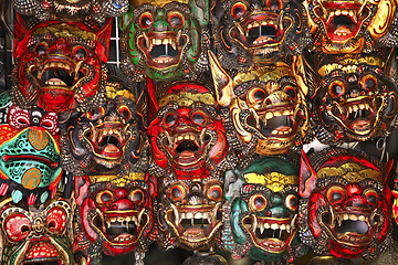 Image showing wooden thai mask