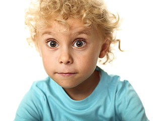 Image showing portrait of blonde white child