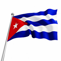Image showing flag of cuba