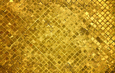 Image showing golden tiles background