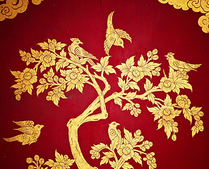 Image showing gold ancient paint