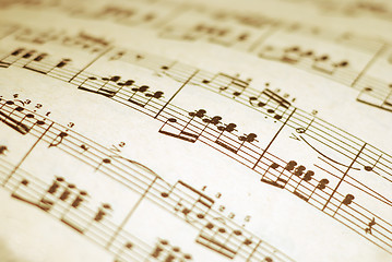 Image showing printed music