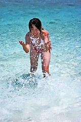 Image showing Playing water