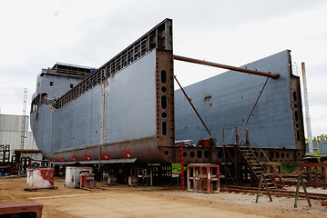 Image showing unfinished ship