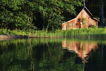 Image showing old boat-house