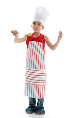 Image showing Young boy chef