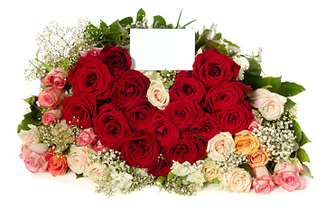 Image showing Roses and heart 