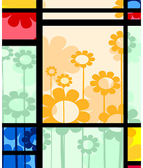 Image showing abstract floral design