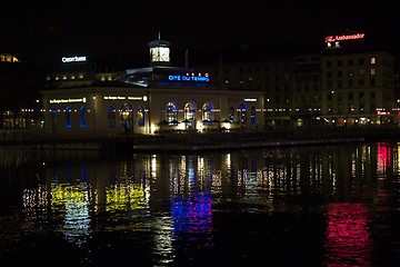 Image showing Geneva by night