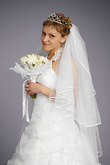 Image showing Formal portrait of beautiful bride