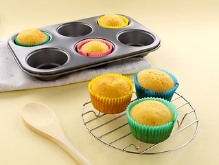 Image showing Fresh Baked Cup Cakes