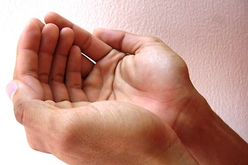 Image showing praying hands