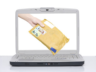 Image showing hand with envelope