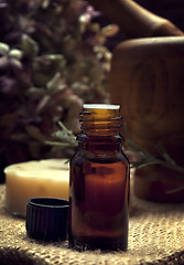 Image showing spa essence oil