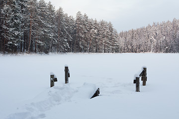 Image showing Snovy pond