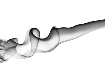 Image showing Abstract smoke magic swirl on white