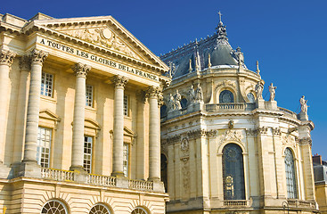 Image showing Beautiful palace facade in Versailles