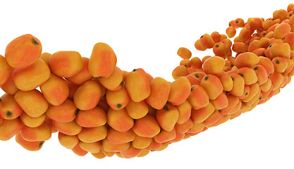 Image showing Ripe Mango fruits flow