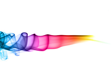 Image showing Colored Abstract fume pattern