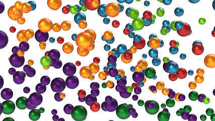 Image showing Colorful bubbles or balls 