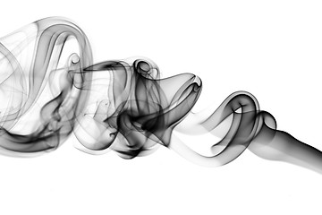 Image showing Magic Abstract fume waves on white