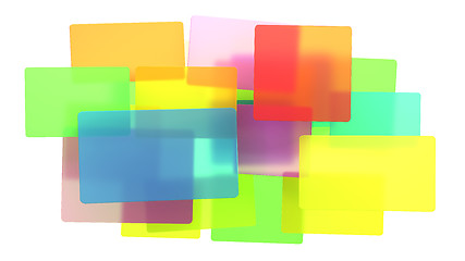 Image showing Diversity - Abstract translucent rectangles