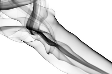 Image showing Abstract fume waves on white