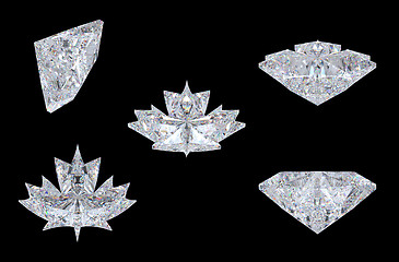 Image showing Views of maple leaf diamond