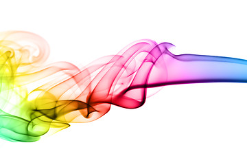 Image showing Colorful Abstraction. puff of fume 