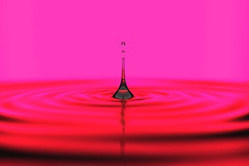 Image showing Splash of water droplet