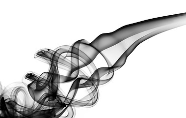 Image showing Black magic fume swirl on white
