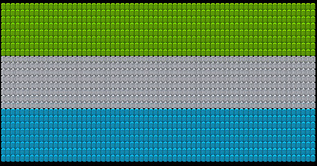 Image showing Sierra Leone flag assembled of diamonds