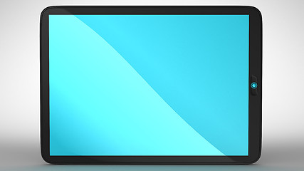 Image showing Horizontal view of modern Tablet PC