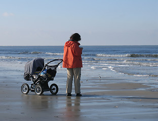 Image showing Autumn at the seaside