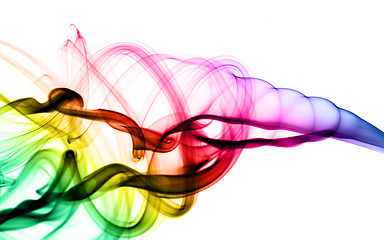 Image showing Filled with color Abstract smoke