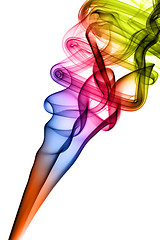 Image showing Complex colored Abstract smoke pattern