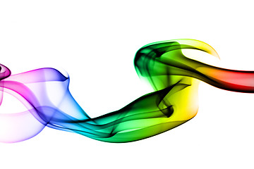 Image showing Magic colorful fume shape